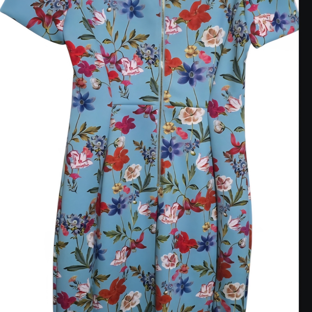 Calvin Klein Collection Floral Multicolor Mini Dress - Picture 3 of 4